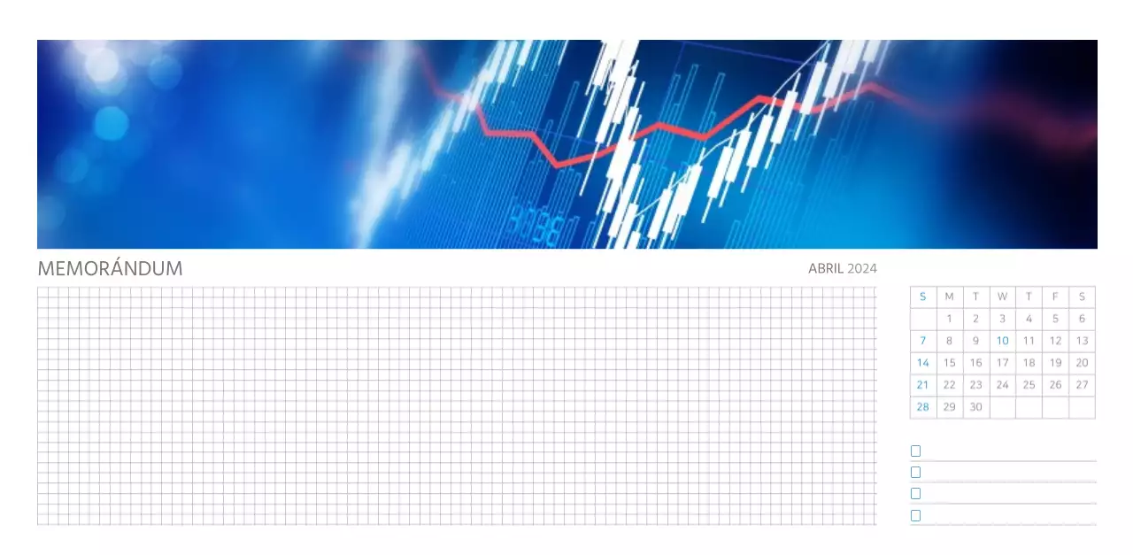 Calendario de empresa blanco y sencillo
