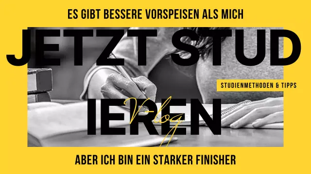 Studie Daumennagel in gelb-schwarz zweifarbig