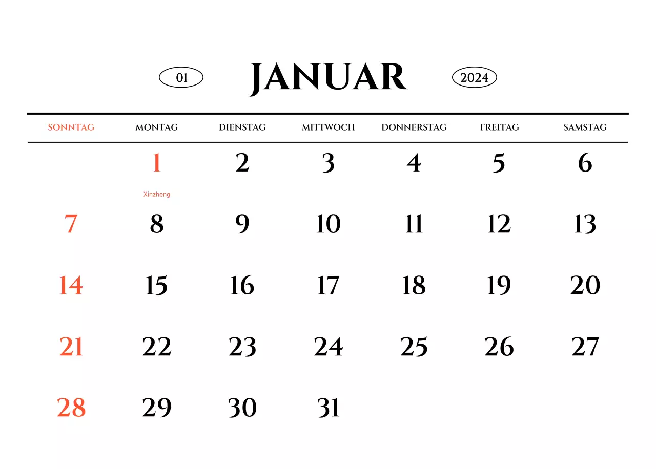 Einfacher Stil Wandkalender mit schwarz-weiß emotionalen Reisefotografie Konzept