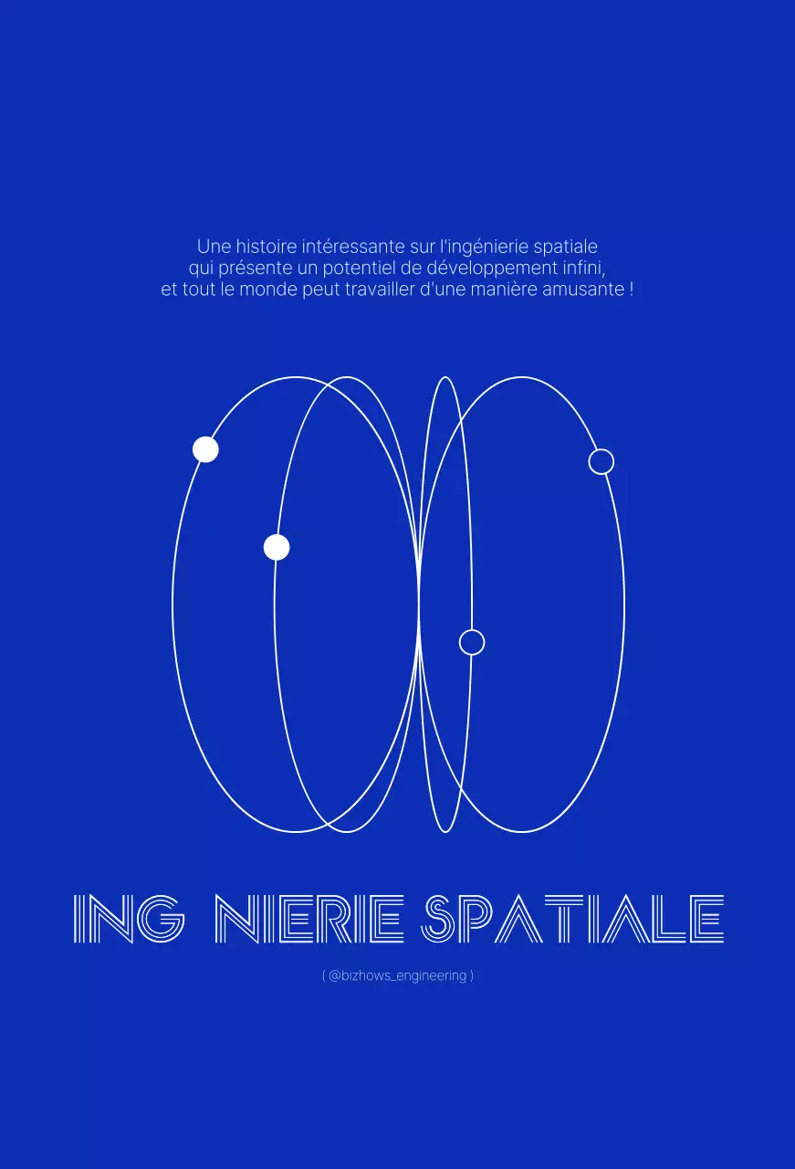 Concept d'ingénierie simple et épuré en bleu marine et blanc.