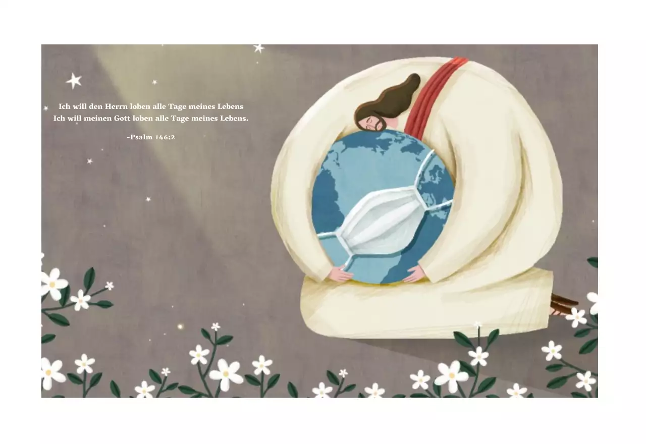 Pastell saubere Illustration Kirche