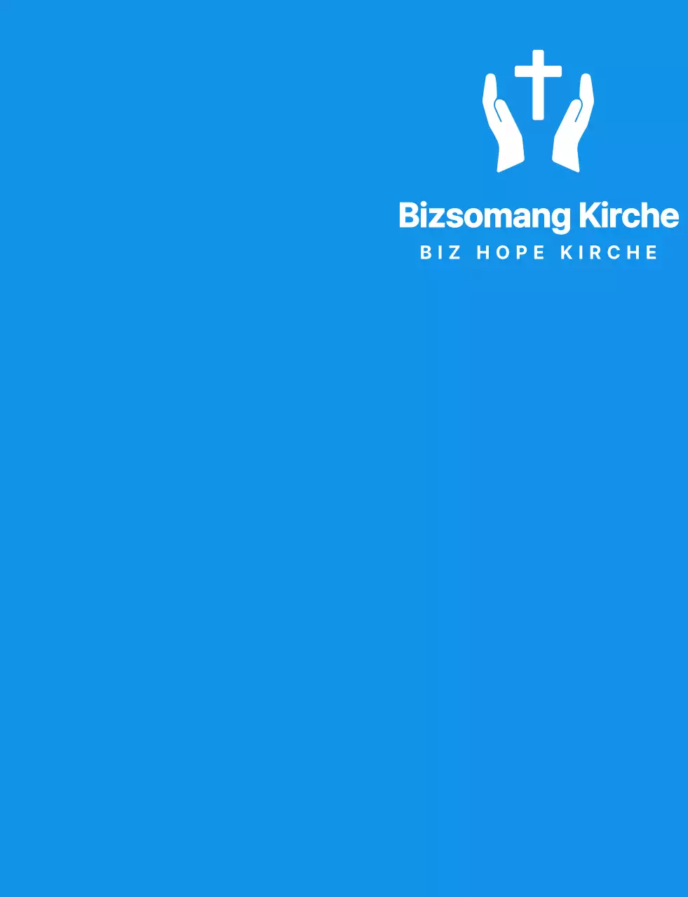 Einfache, saubere Symbol Logo Stil Kirche Winter Retreat Team T-Shirt in blau und weiß