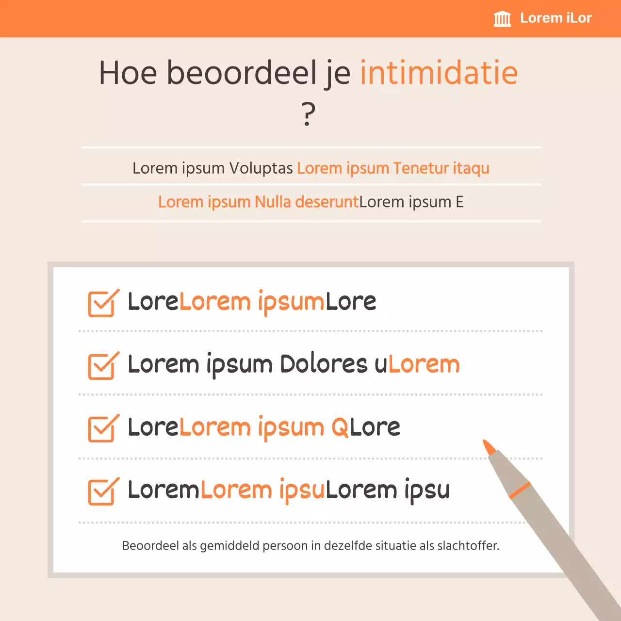 Beige-oranje kaart met juridisch adviesNieuws
