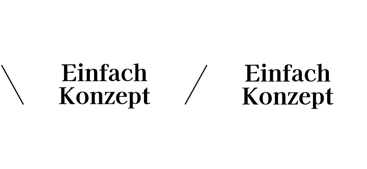 Einfaches Design mit weißen und schwarzen diagonalen Linien und englischem Text