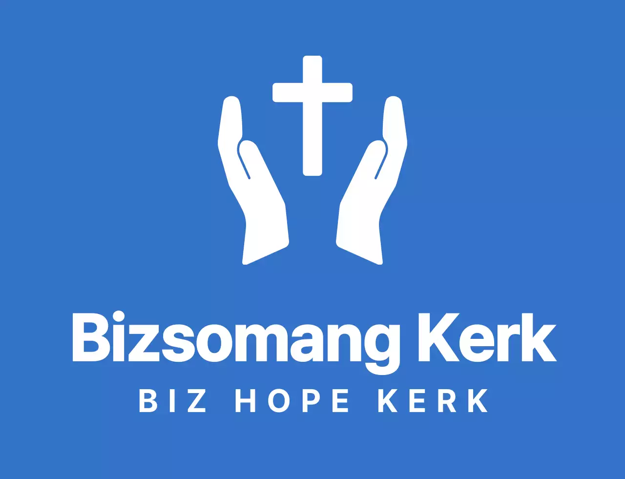 Eenvoudig, schoon logo stijl kerk winter retraite team t-shirt in blauw en wit