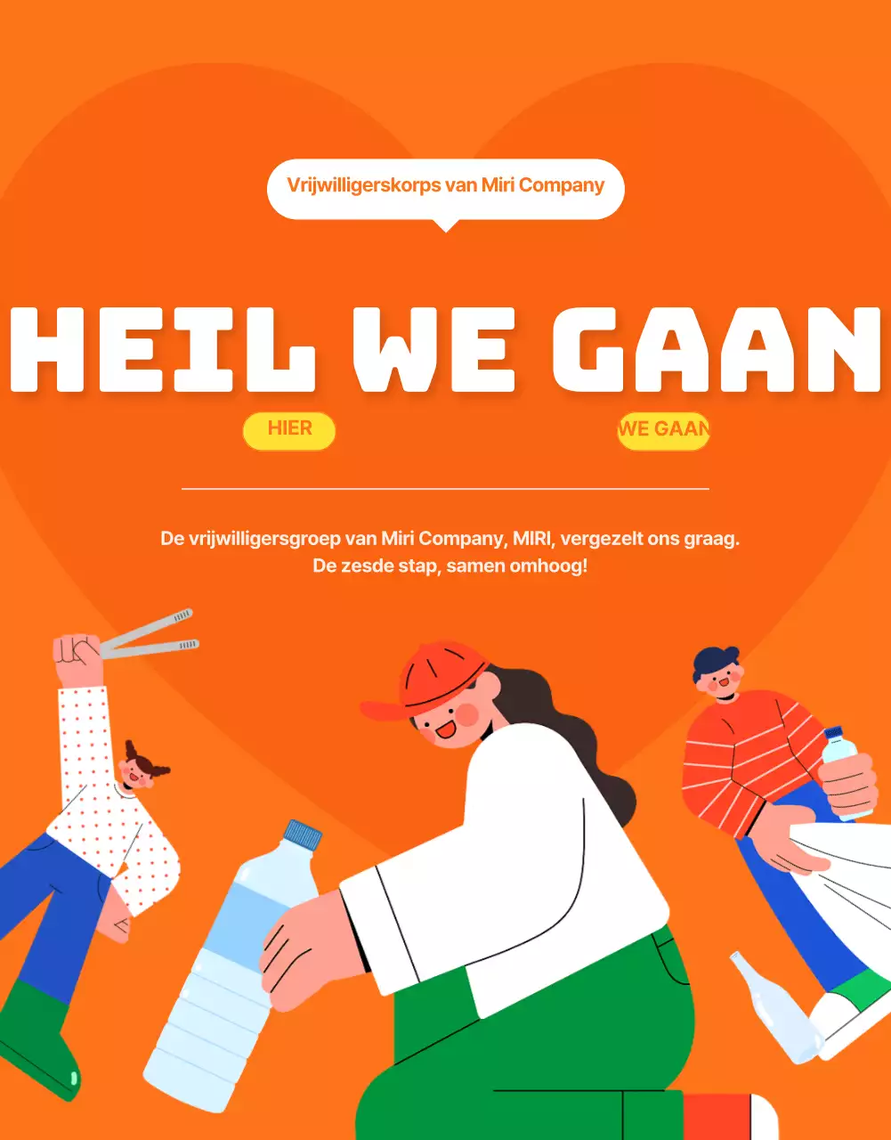 Maak kennis met onze jonge, energieke, oranjekleurige interne vrijwilligers (detailpagina)