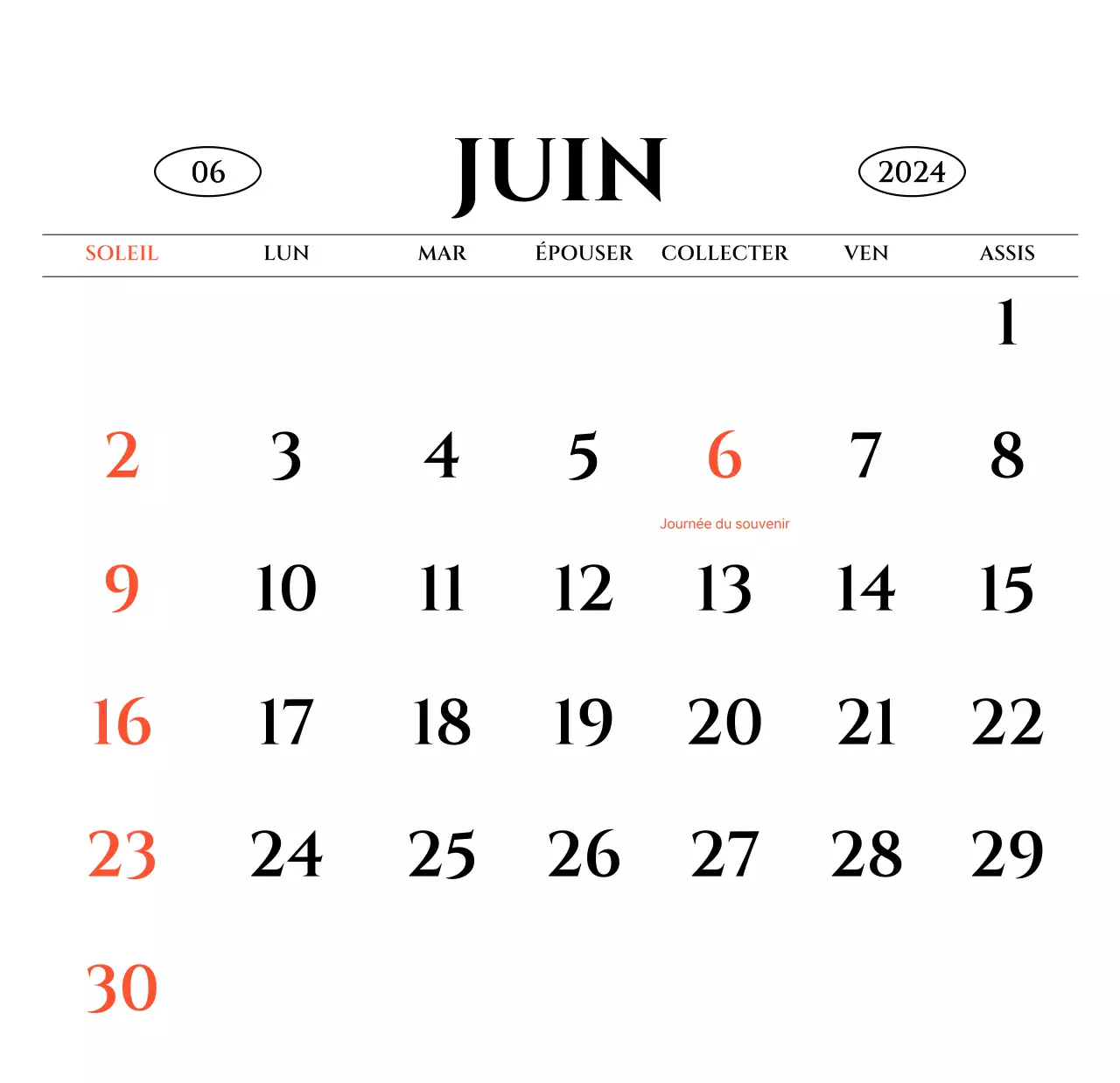 Calendrier mural de style simple avec concept de photographie de voyage émotionnelle en noir et blanc