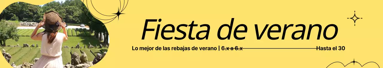 Modelo de ropa de verano sobre fondo amarillo