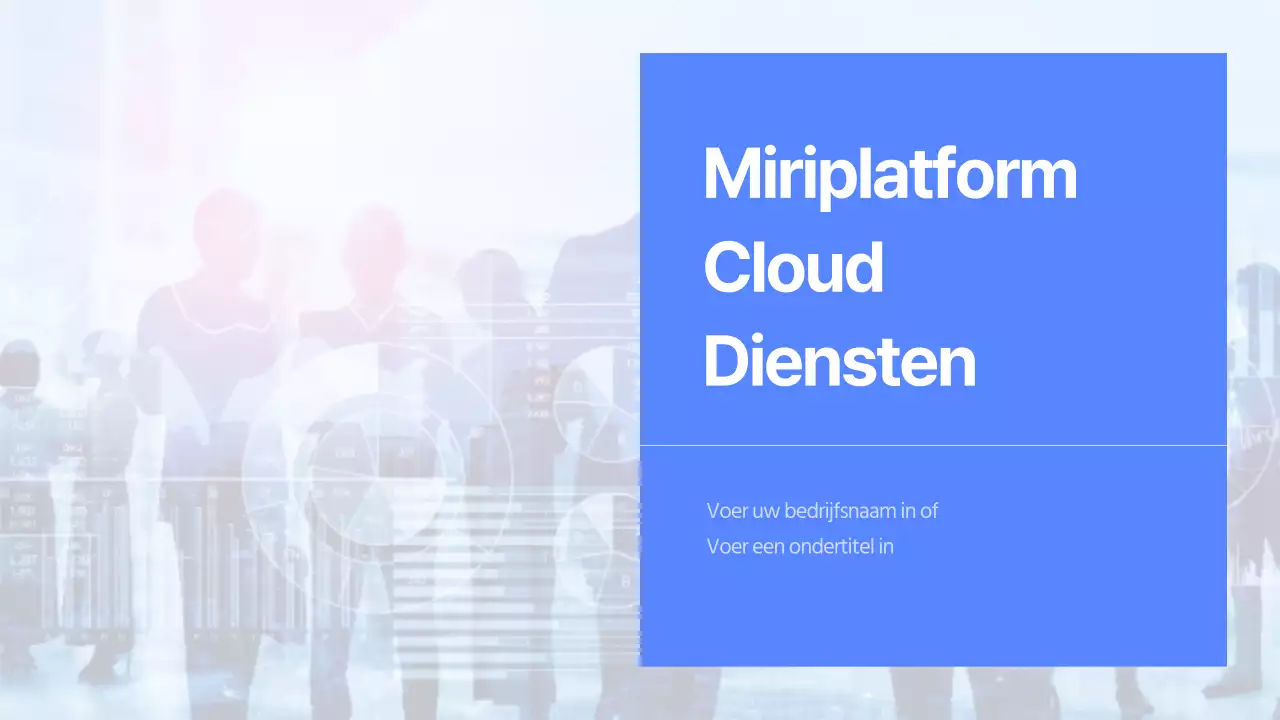 Product-/dienstdocumentatie in blauwe tinten presenteren