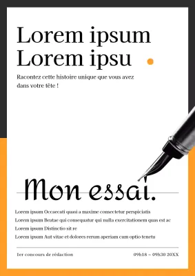 Un simple guide noir et jaune sur les concours de rédaction pour l'enseignement supérieur