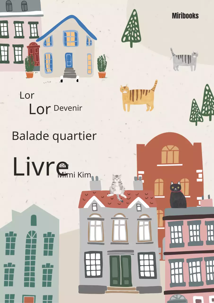 Un guide de randonnée avec un concept de paysage urbain beige