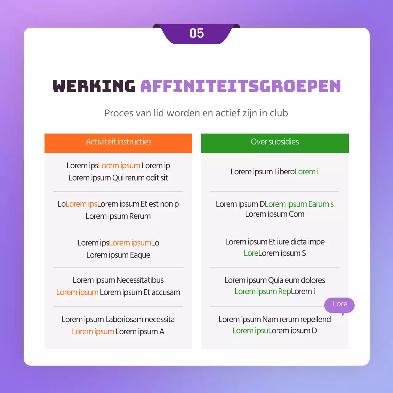 Een bedrijfsclub aankondigen met een paars uitnodigingsconcept