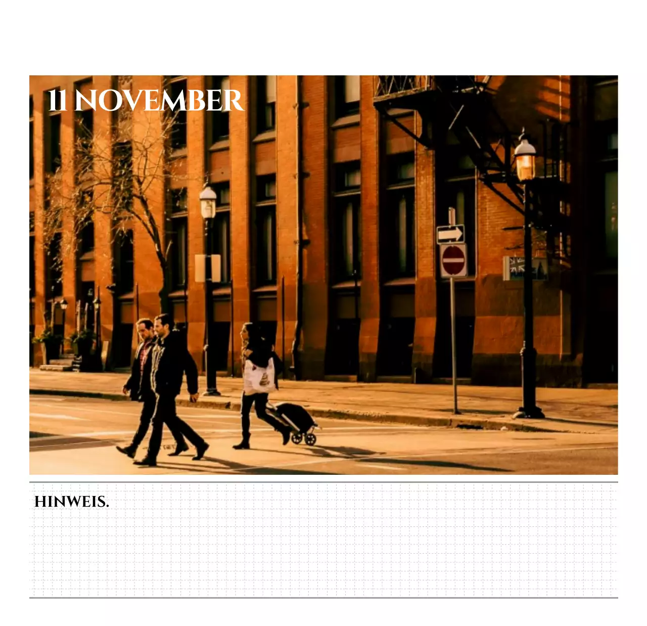 Einfacher Stil Wandkalender mit schwarz-weiß emotionalen Reisefotografie Konzept