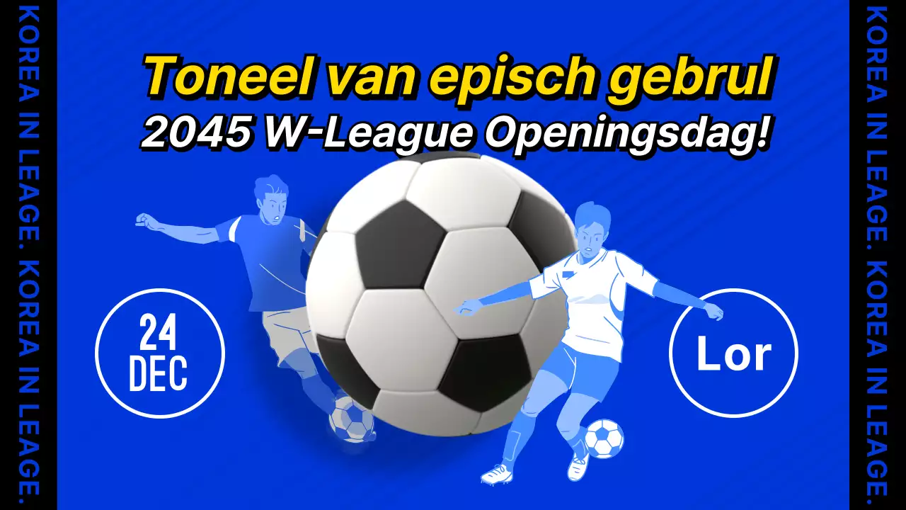 Voetbal competitie opener met een voetbal illustratie concept in koele blauwe tinten