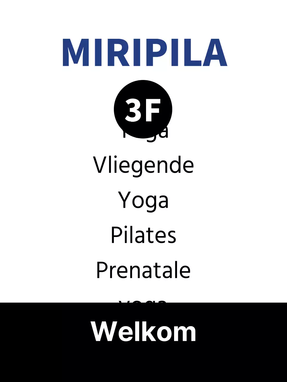 Moderne trainingsbanner in blauw en zwart