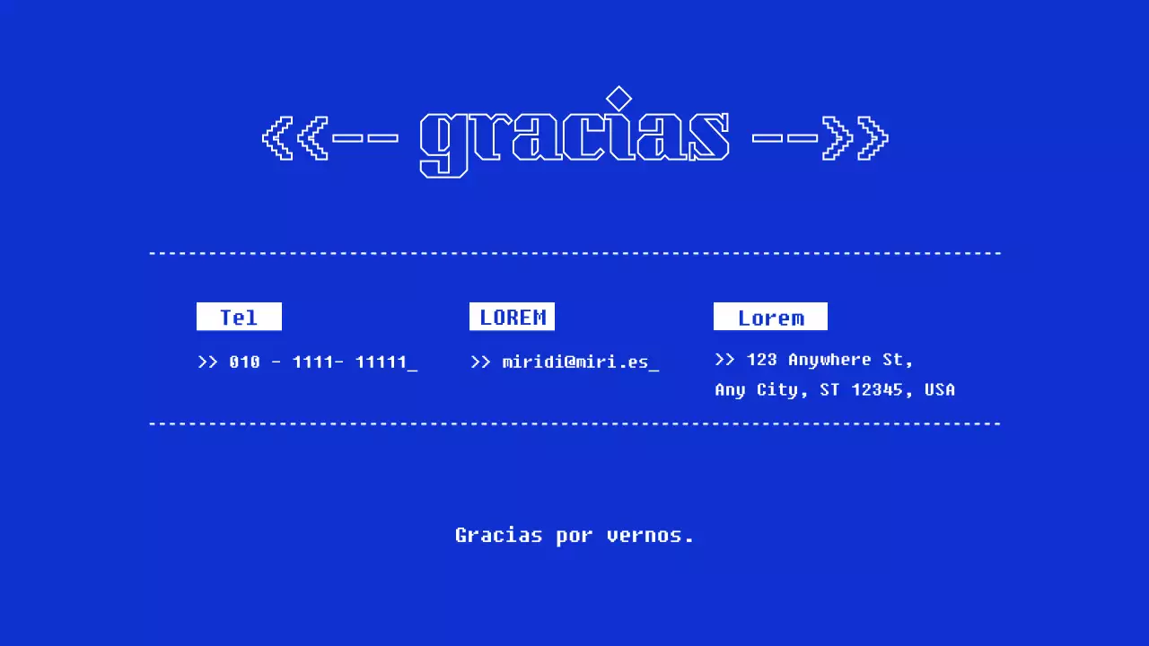 Presentación de la cartera en azul y amarillo