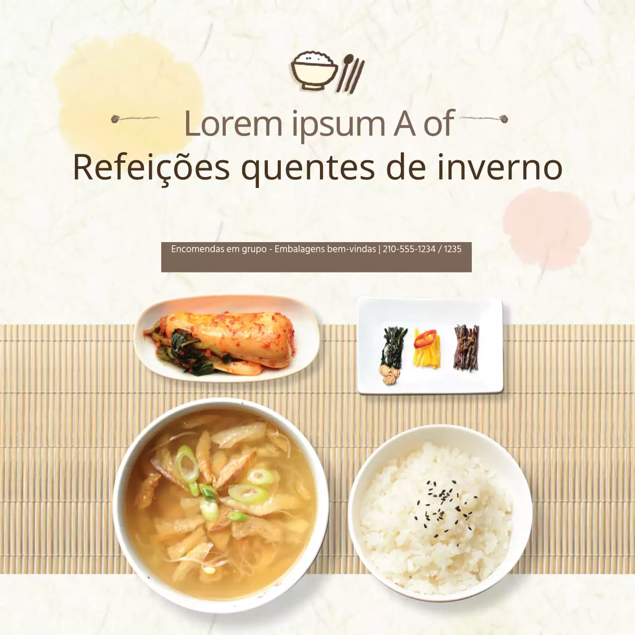 Refeições quentes de inverno