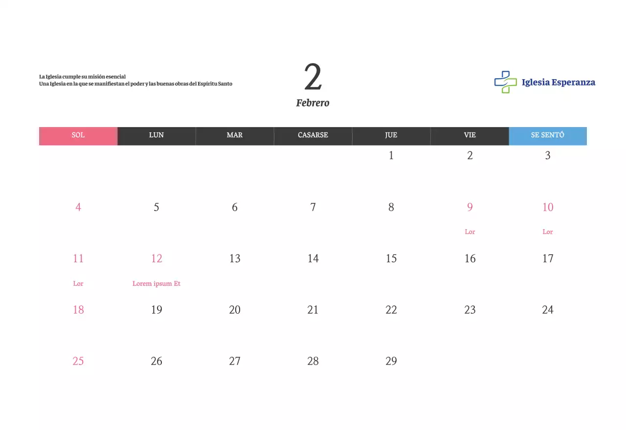 Caligrafía fotográfica blanca Iglesia