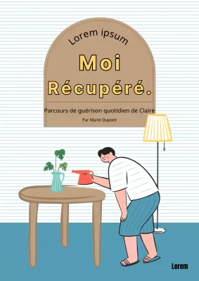 Essai de sortie sur le thème du salon en bleu clair et beige