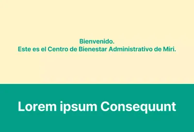 Un anuncio de servicio público tipo carta de bienvenida con un cartel de bienvenida.