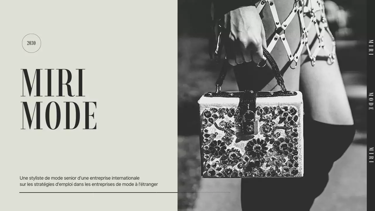 La stratégie d'emploi des entreprises de mode beige et grise : le mentorat, thème de la conférence spéciale (présentation)