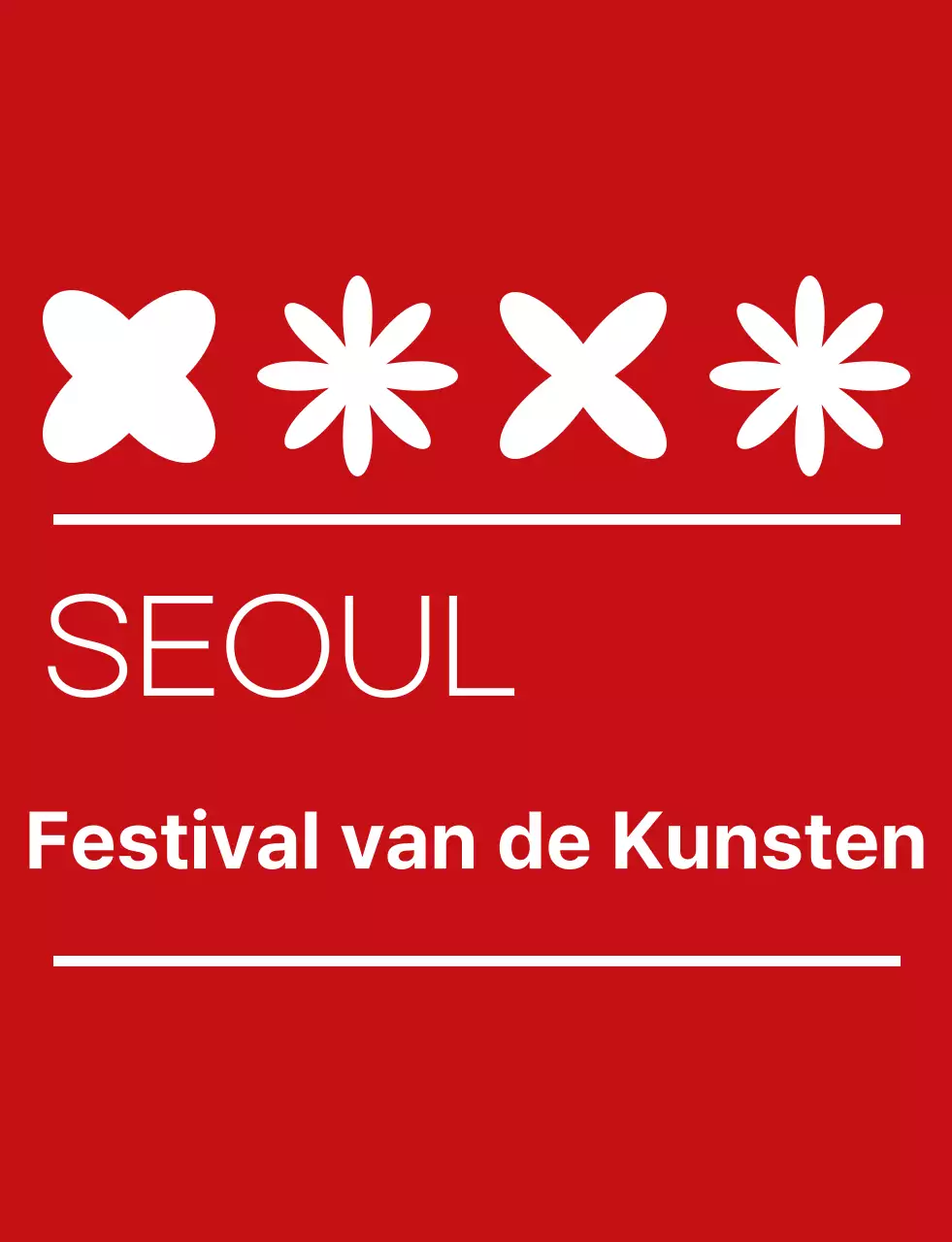 rood en wit eenvoudig kunstenfestival symbool pictogram logo stijl cultureel festival personeel
