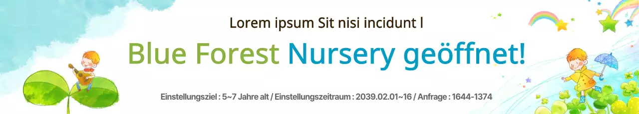 Eröffnung einer Kindertagesstätte