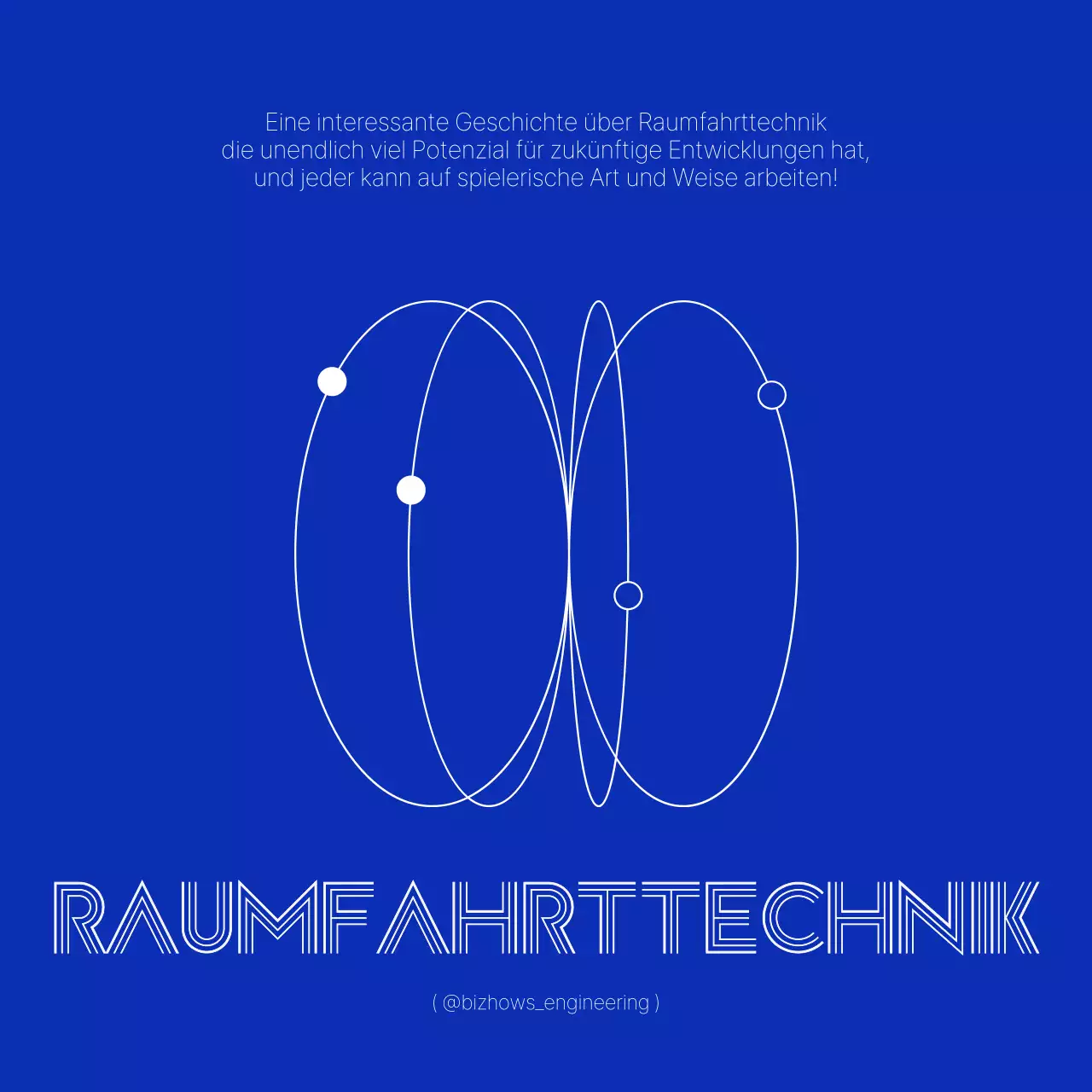 Einfaches, klares technisches Konzept in klarem Marineblau und Weiß