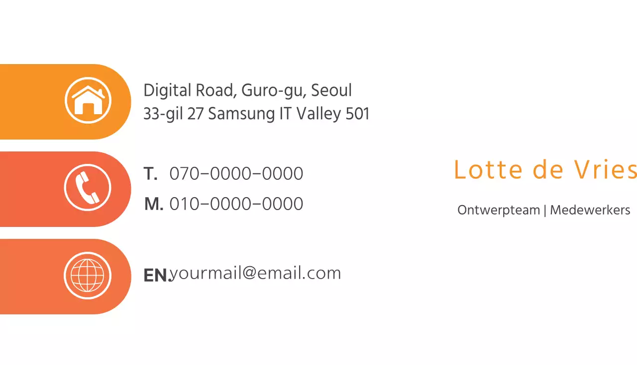 Zakelijke visitekaartjes