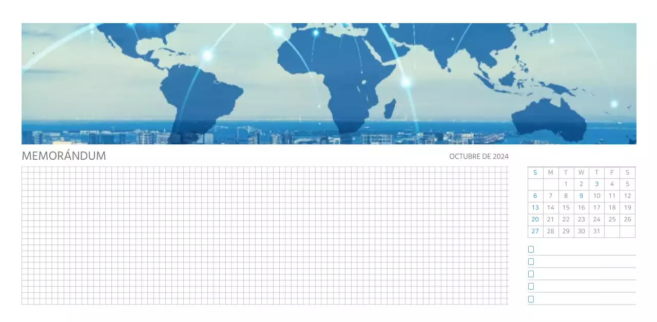 Calendario de empresa blanco y sencillo