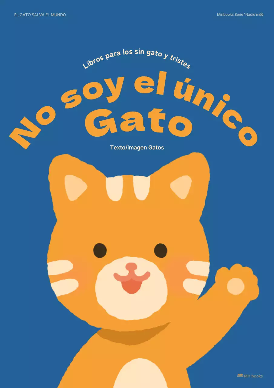 Un libro infantil ilustrado con simpáticos gatos de color azul