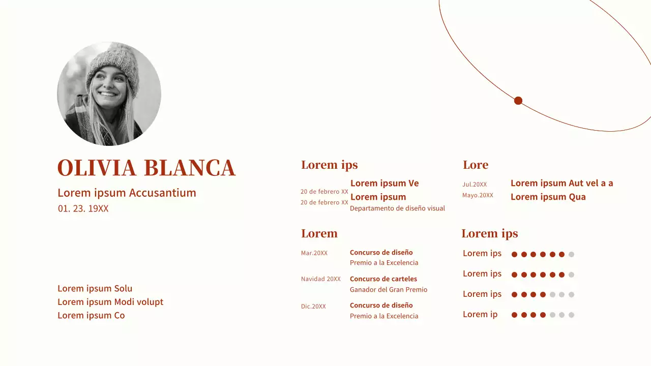 Cartera de diseño de puntos circulares en tonos rojos