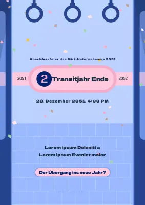 Abschlussveranstaltung für das blaue und rosa Metro-Transferkonzept