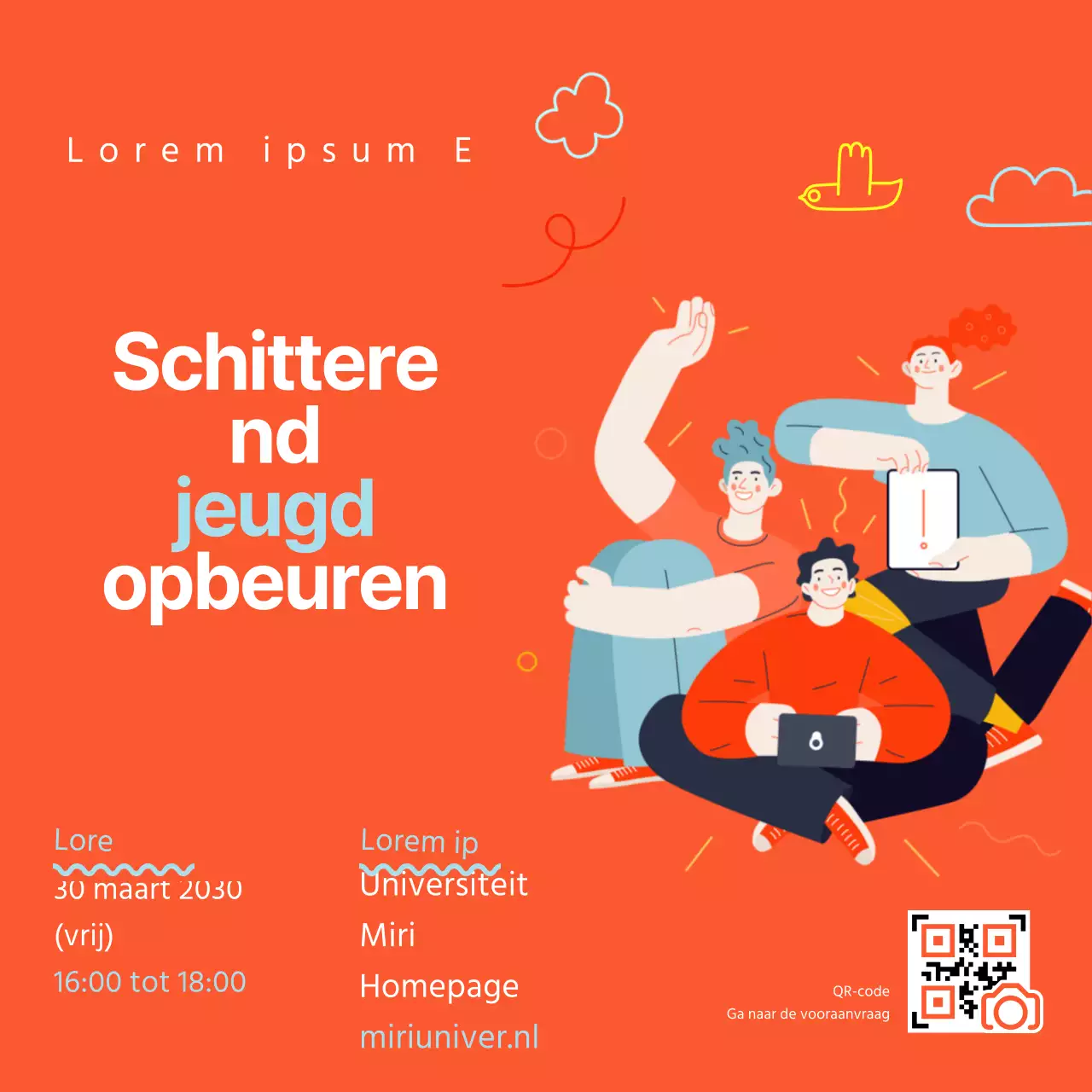 Oranje en sprankelend, in-person talkshow inhoud