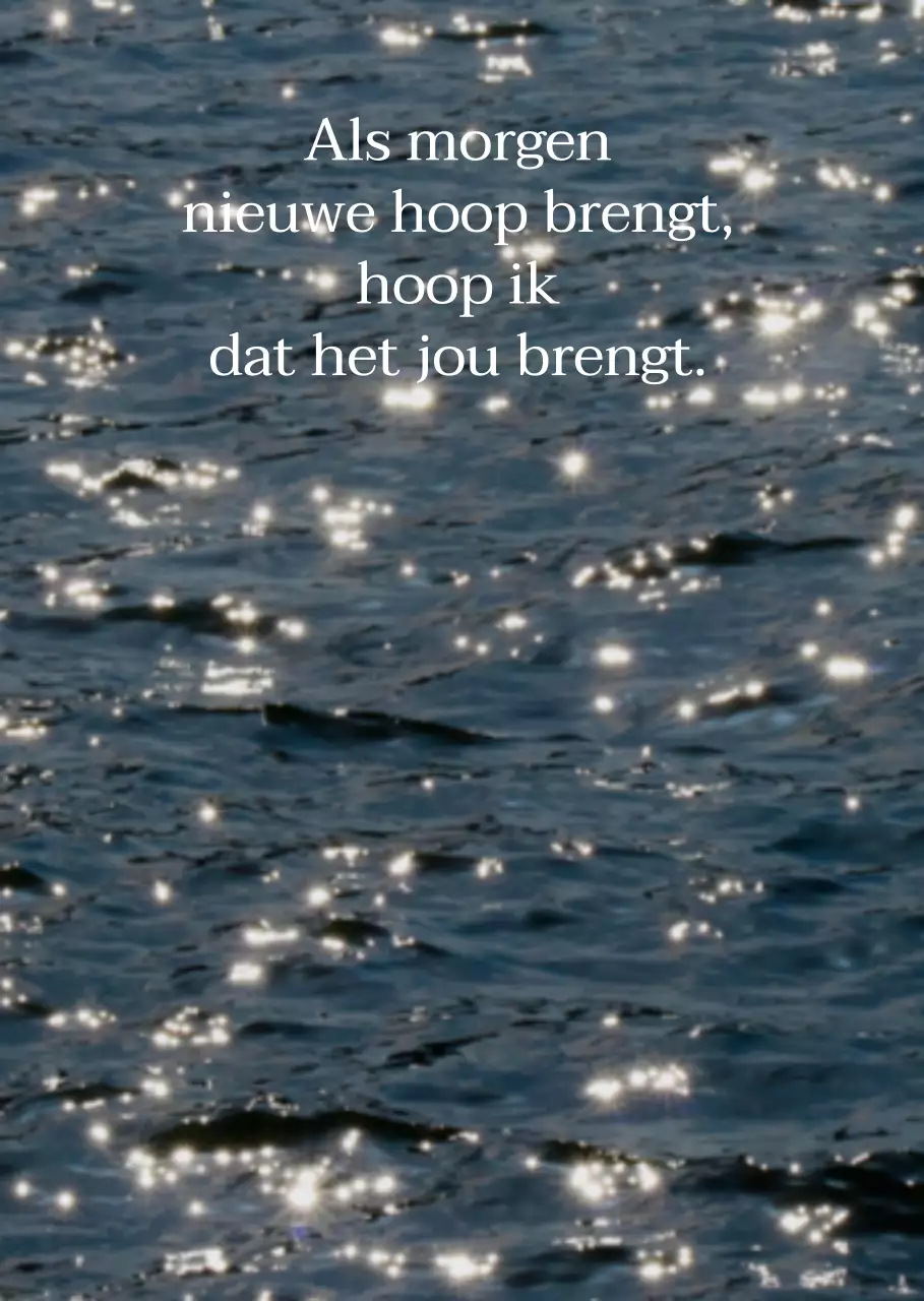 Kalmerende golven foto en tekst