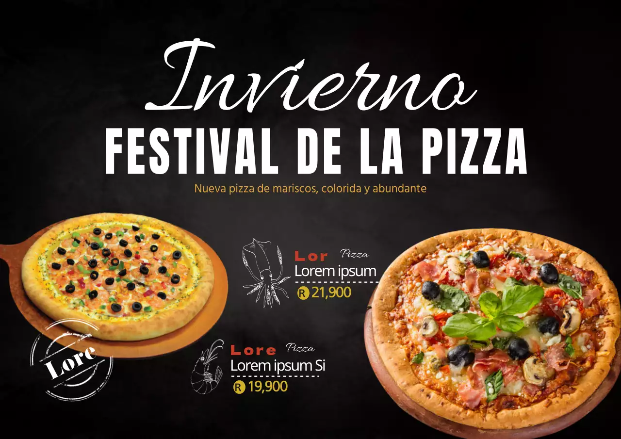Nueva carta de pizzas marineras
