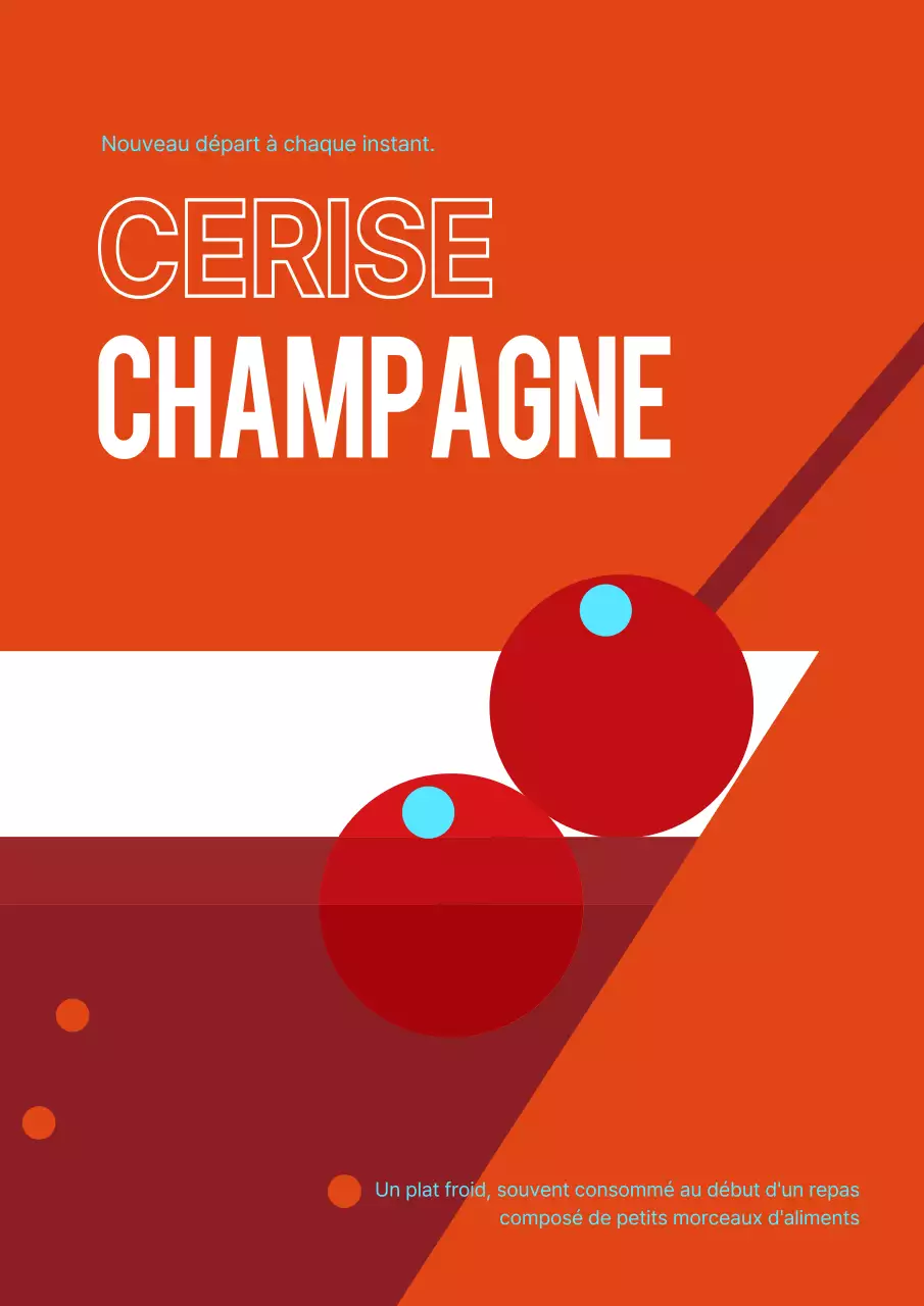 Affiche pop simple et moderne de style Bauhaus en rouge et blanc