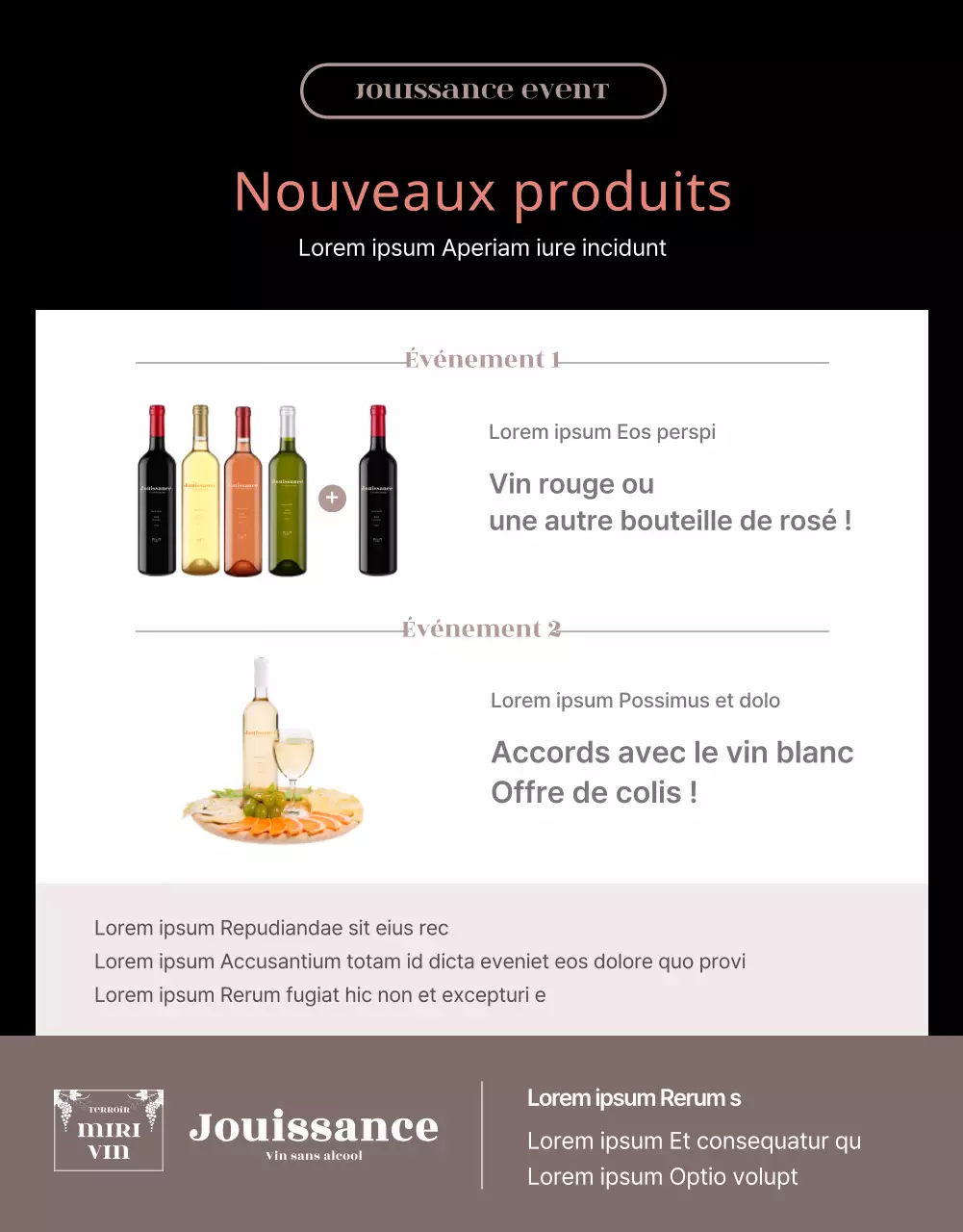 Détails de l'événement sur les vins sans alcool de Blacktone