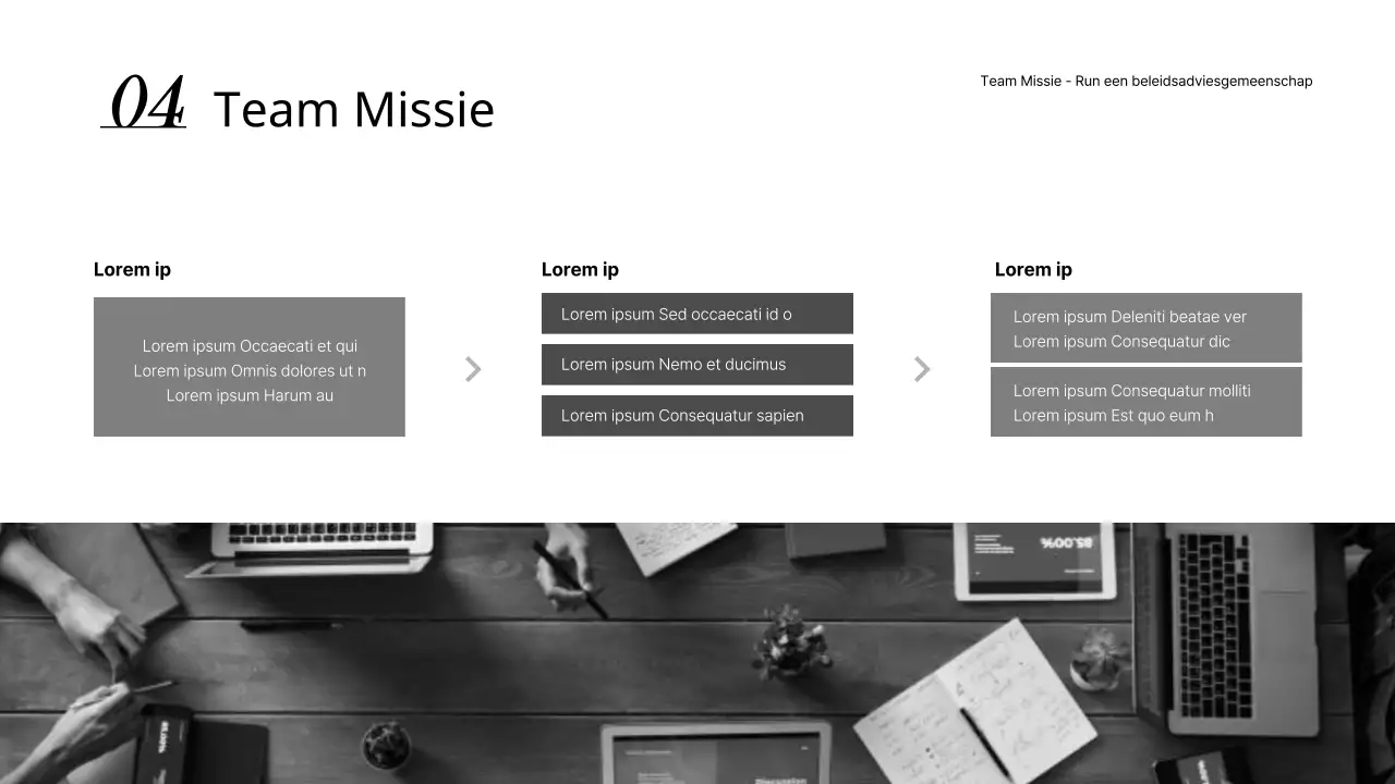 Een eenvoudig zwart-wit activiteitenrapport voor supporters