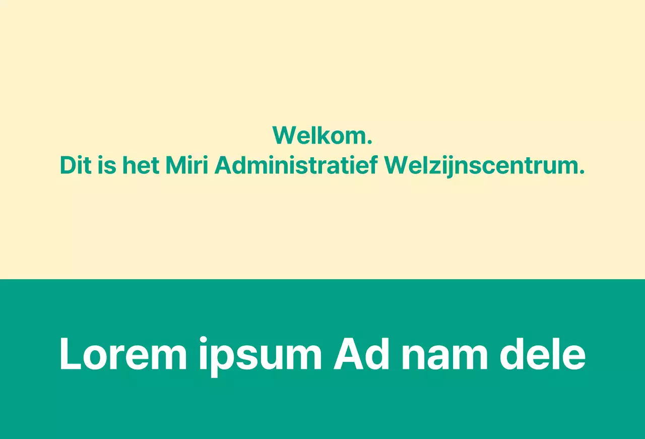 Een openbare welkomstbrief met een welkomstbord.