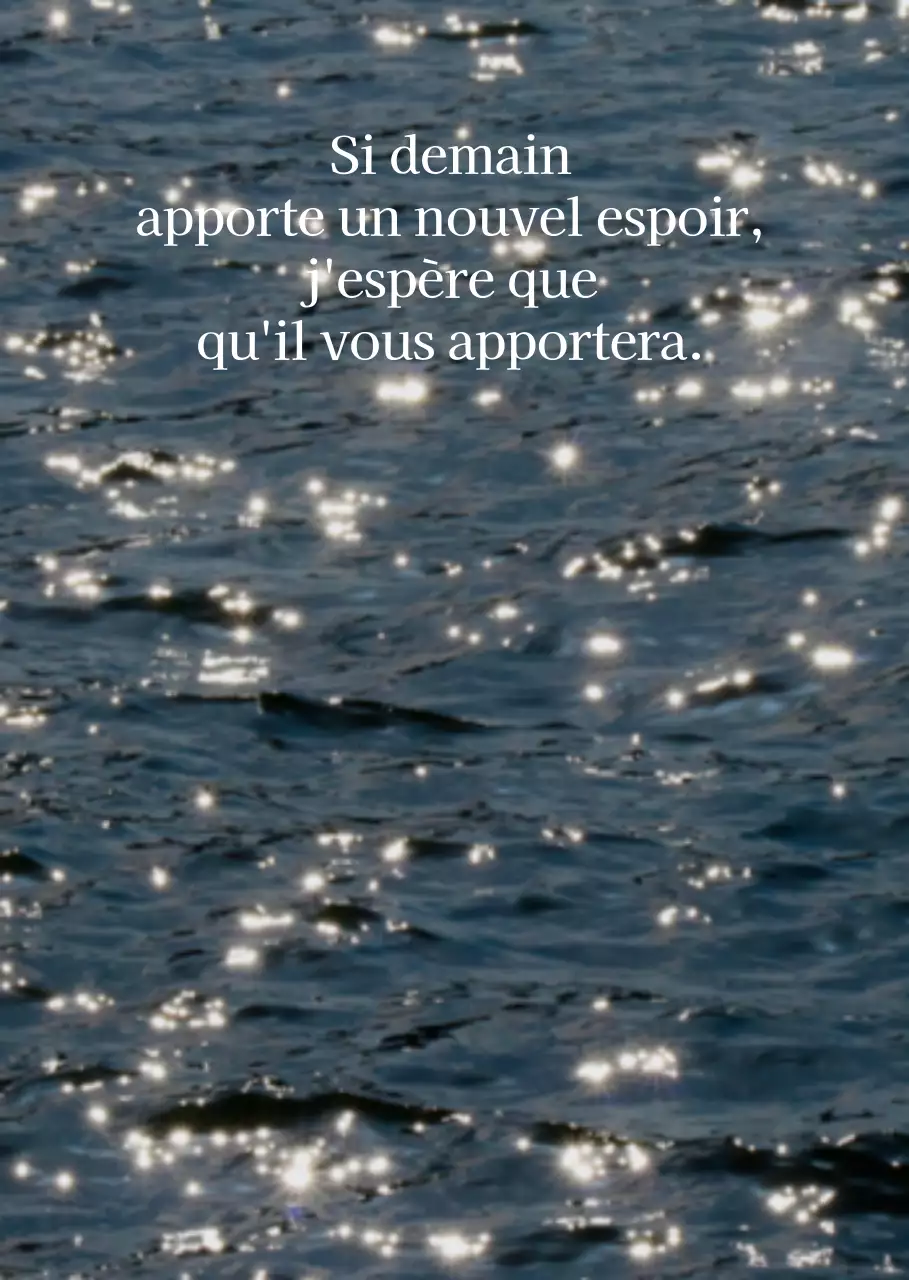 Photo et texte de vagues apaisantes