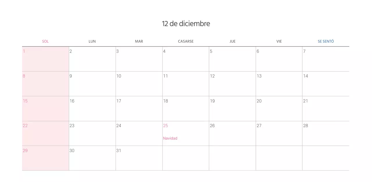 Calendario eclesiástico con cálidas ilustraciones