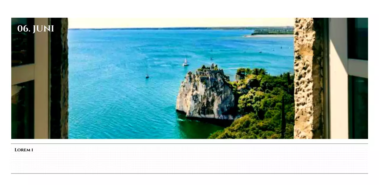 Eenvoudige stijl muurkalender met zwart-wit emotionele reisfotografie concept