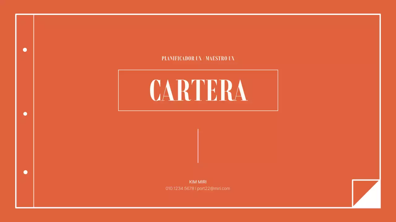 Una cartera sencilla y organizada para un universitario de naranja