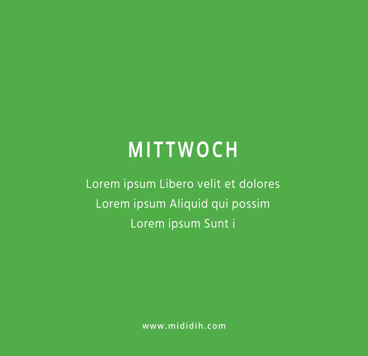 Niedlich illustrierter grüner Tischkalender mit Familienthemen