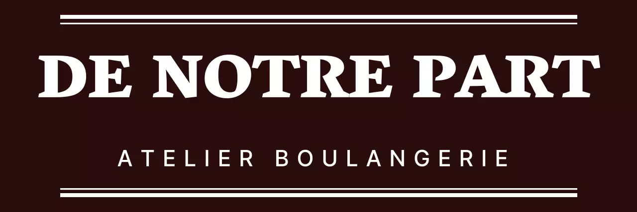 Logo texte simple et moderne en marron et blanc pour le personnel d'une boulangerie