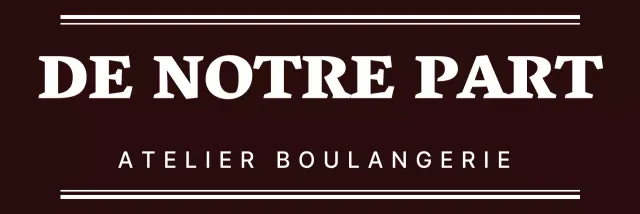 Logo texte simple et moderne en marron et blanc pour le personnel d'une boulangerie