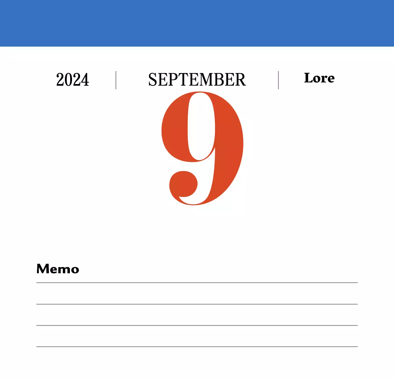 Retro-Konzept Nostalgie-Kalender in rot und blau