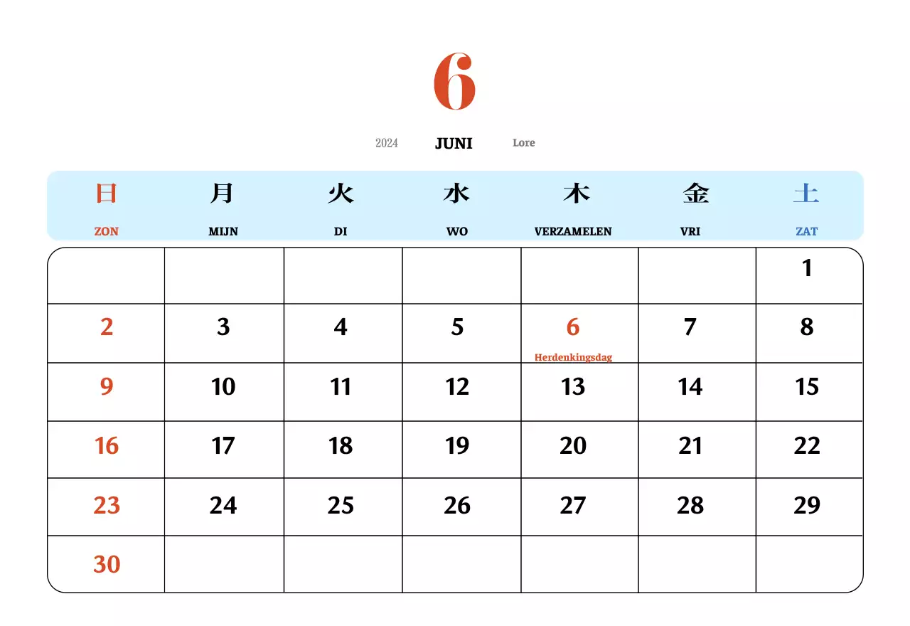 Retro concept nostalgiekalender in rood en blauw