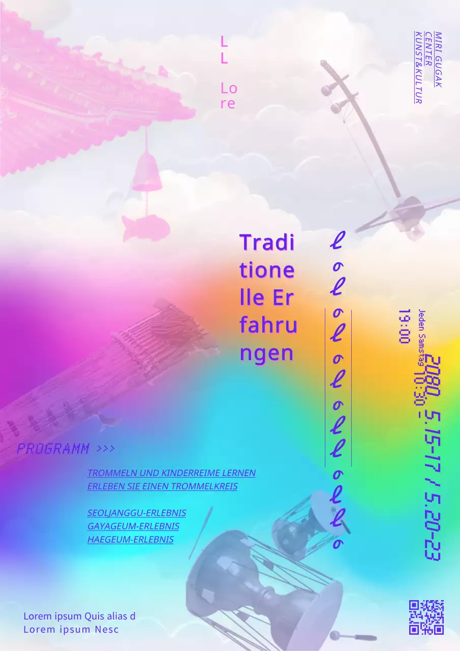 (Premium) Förderung traditioneller nationaler Instrumente mit dem Schwerpunkt auf Schriftarten